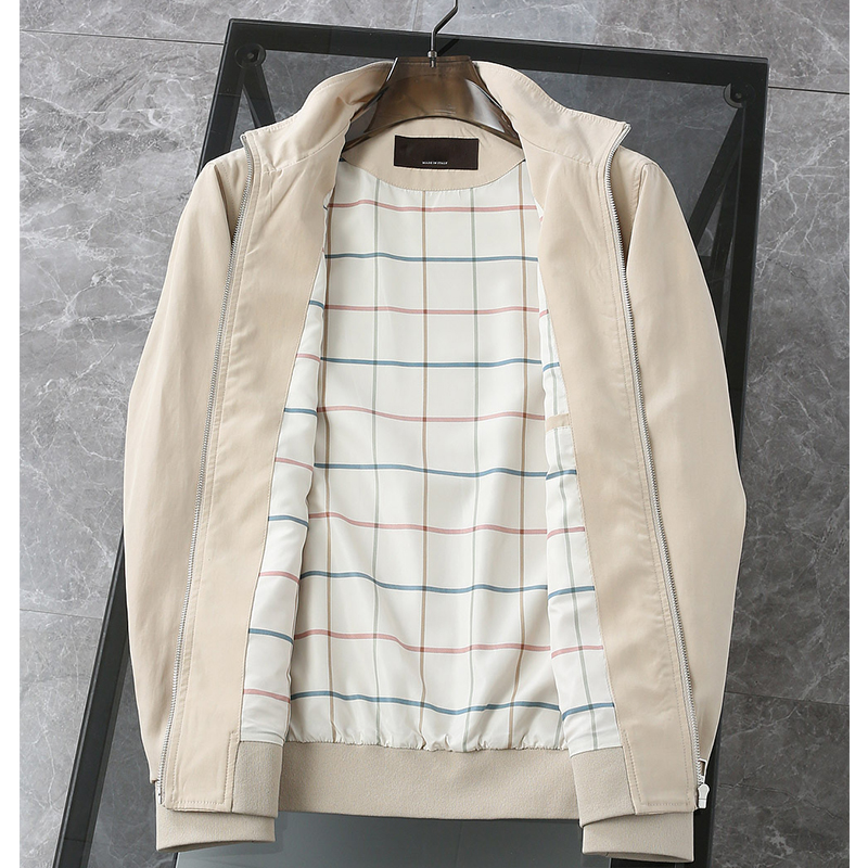 2025 Spring/Summer New Lightweight Soft Structured Windproof Men's Luxury Casual Jacket Outerwear