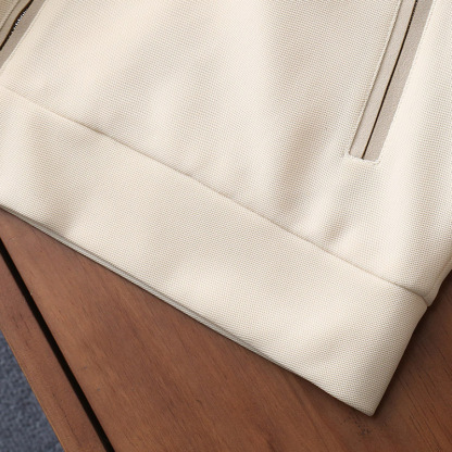 2025 Spring/Summer  Cashmere-Polyester Dense Weave Coats Thread Clean Fit Essential Hooded Jacket