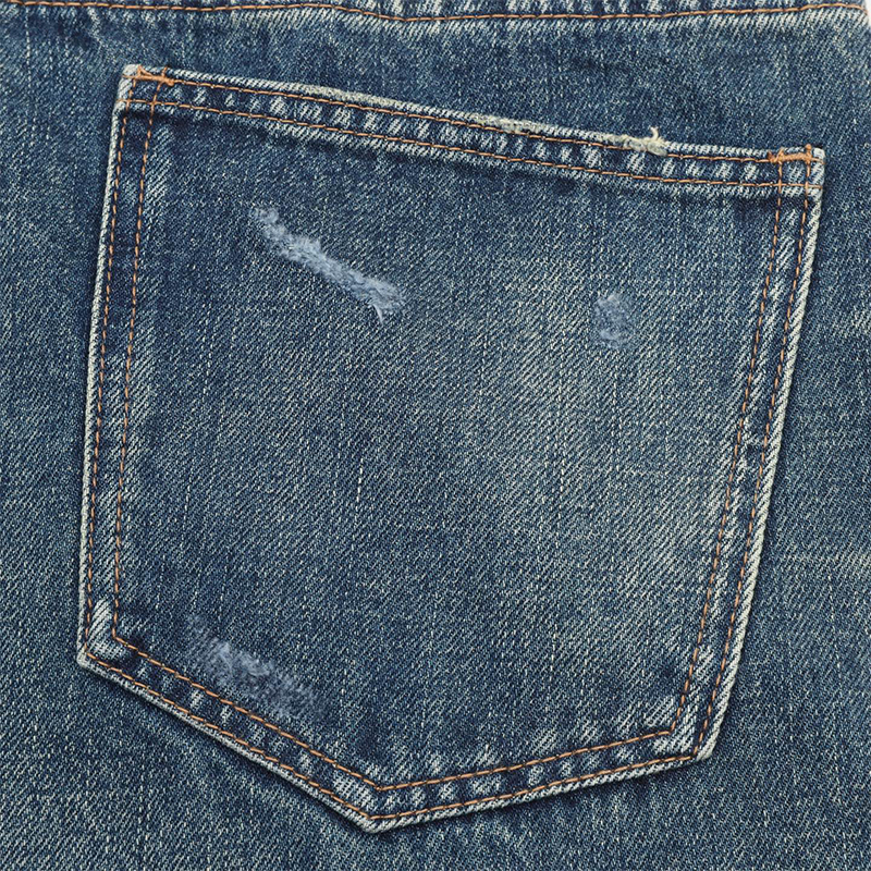 Blue Distressed Jeans – Premium Men's Denim with Vintage Wash and Modern Casual Style