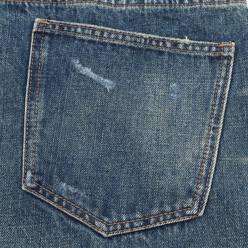 Blue Distressed Jeans – Premium Men's Denim with Vintage Wash and Modern Casual Style