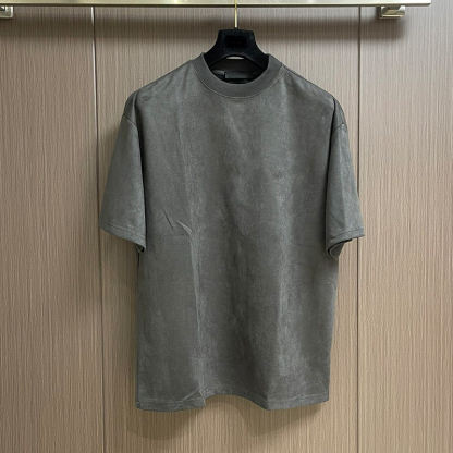 2025 Spring/Summer New Ultra-Soft 14-Gauge Yarn Skin-Friendly Breathable Lightweight Italian Blended Wool Short Sleeve Knitwear