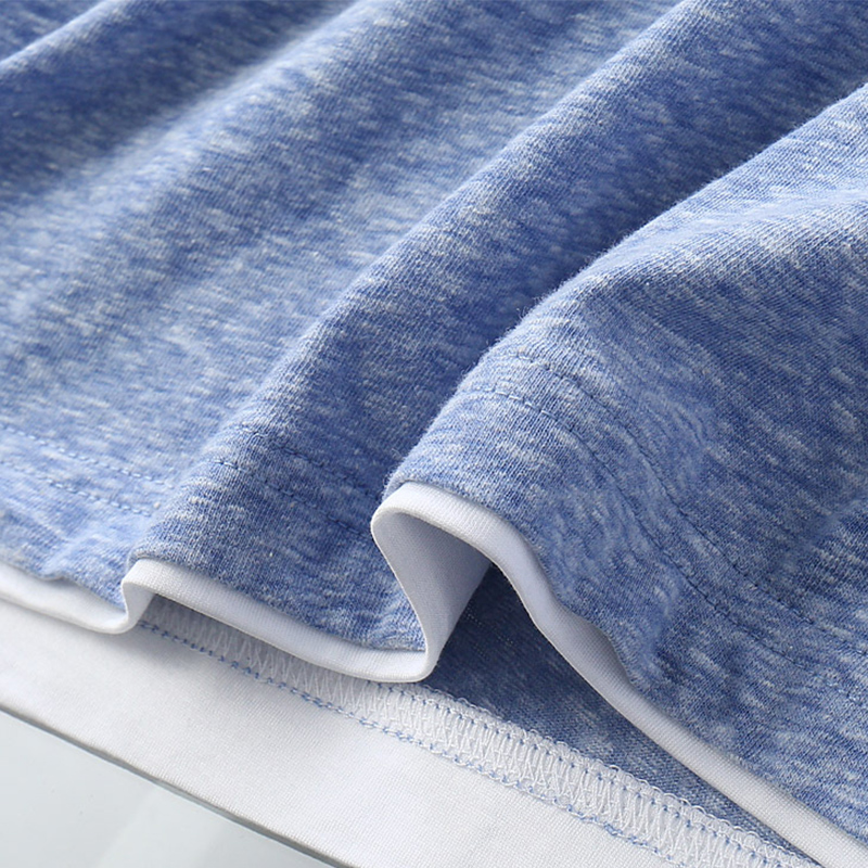 2025 New Natural Plant Fiber Fabric Lightweight Breathable Soft Comfortable Men's Casual Round Neck Short Sleeve T-Shirt