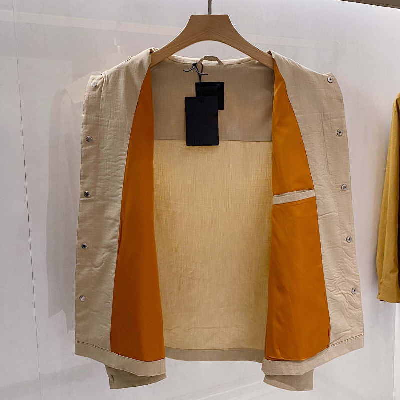 2025 New Wrinkle-Resistant Windproof Slub Fabric, Men's High-End Business Casual Turn-Down Collar Lightweight Jacket Outerwear