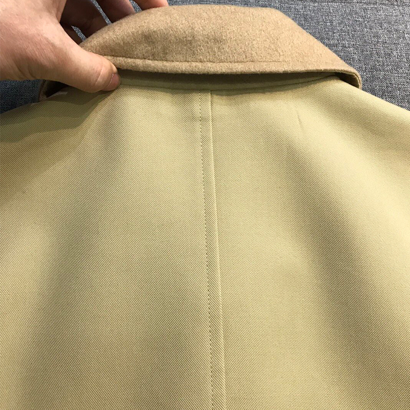 2025 Spring New Pure Cotton Windproof Waterproof, Multi-Pocket Design Men's Business Casual Mid-Length Jacket with Cashmere Collar