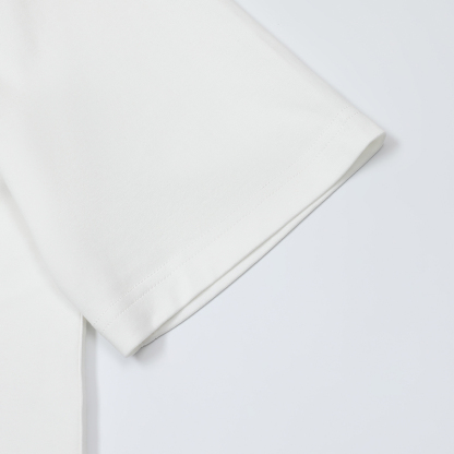 2026 Spring/Summer Horse Leather Patch Short Sleeve T-Shirt – Premium White Men's Tee  Short Description
