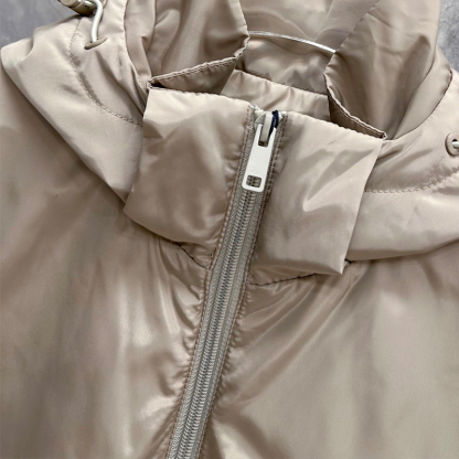 2026 Fall/Winter Lightweight Luxury Hooded Cotton Jacket – Men's Padded Casual Outerwear