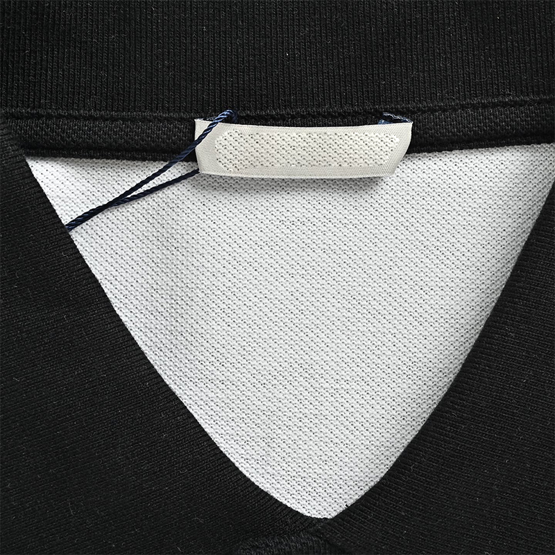 Contrast Collar Signature Letter Embroidered Polo Shirt – Premium Short Sleeve Men's Casual Top