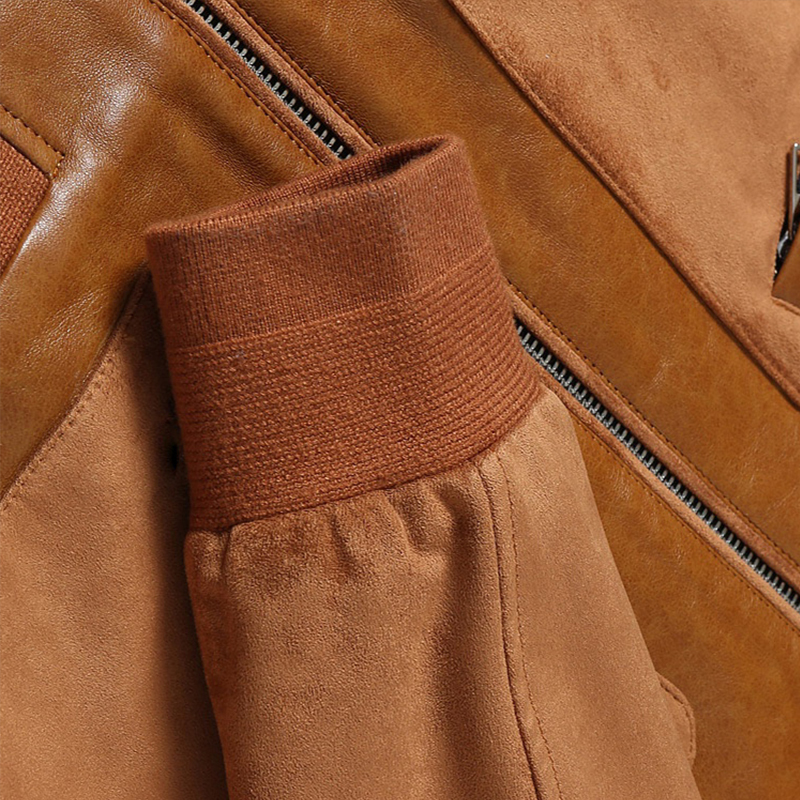Genuine Lambskin Leather Jacket – Premium Men's Vintage Outerwear with Soft Texture and Timeless Style