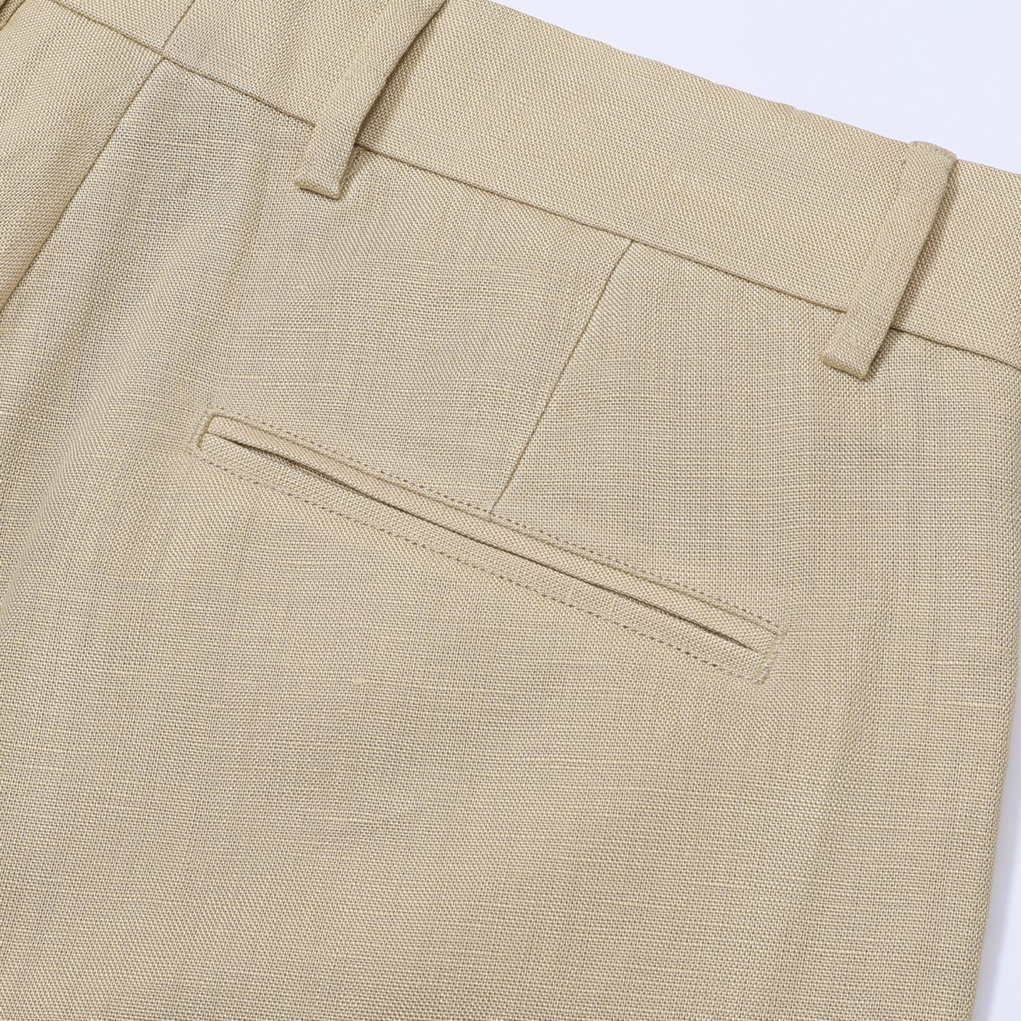 2026 New Fashion Buxton Linen Bermuda Shorts – Khaki | Spring/Summer 2026 Collection