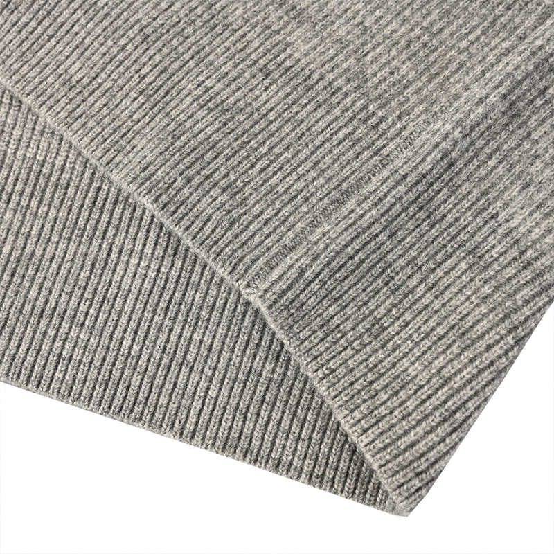 Letter Embroidered Lambswool Sweater – Premium Men's Wool Knit Pullover with Signature Detail