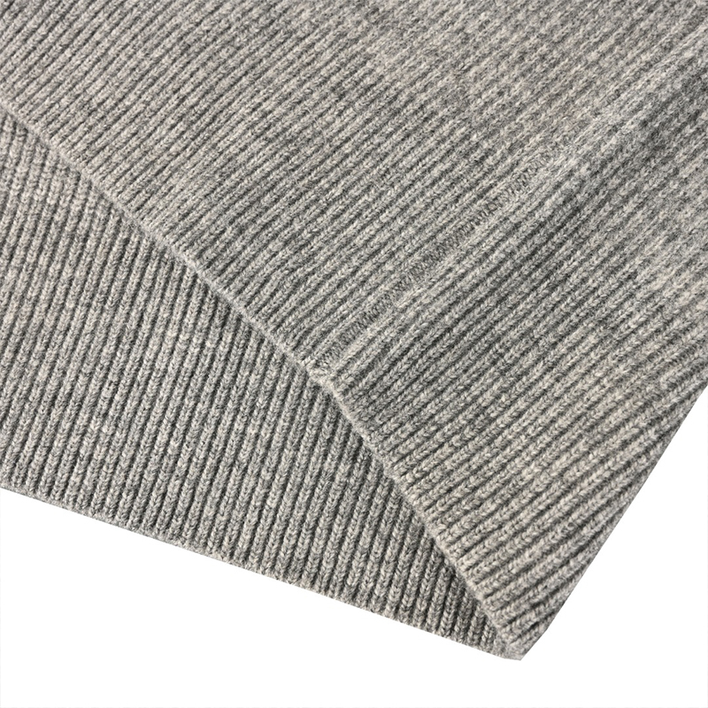 Letter Embroidered Lambswool Sweater – Premium Men's Wool Knit Pullover with Signature Detail