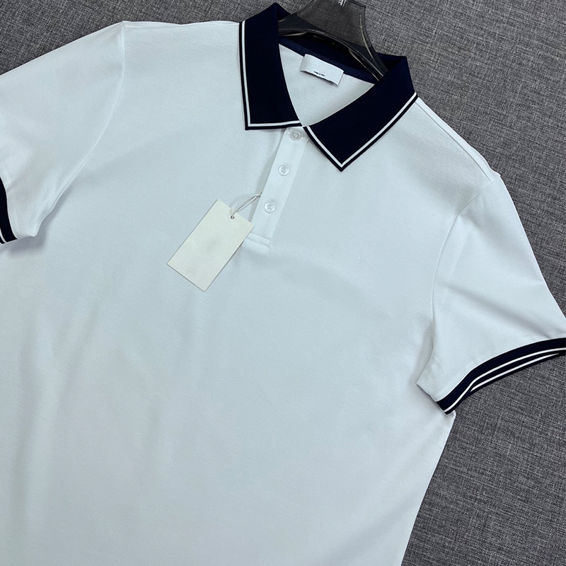 2025 Spring/Summer Custom Woven Fabric/Italian Minimalist Design Triple-Button Breathable Fit Men's Luxury Business Polo Shirt