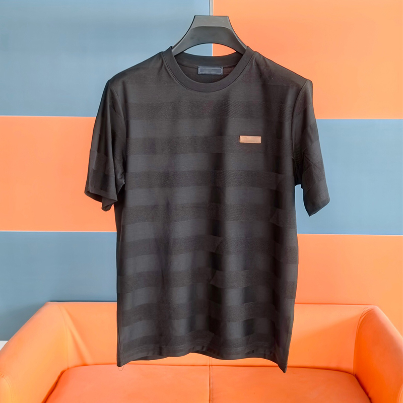 2025 New Arrival Smooth & Soft Breathable Jacquard Fabric Round Neck S