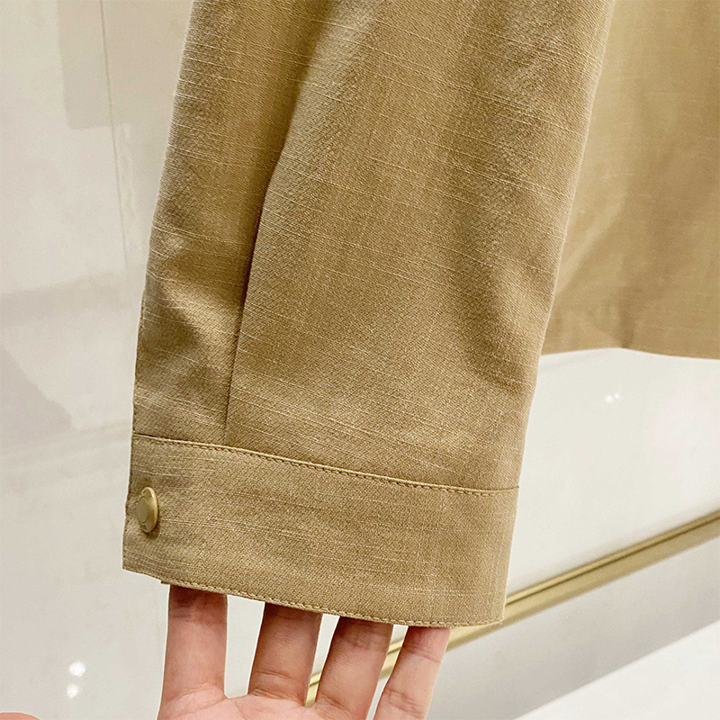 2025 New Wrinkle-Resistant Windproof Slub Fabric, Men's High-End Business Casual Turn-Down Collar Lightweight Jacket Outerwear