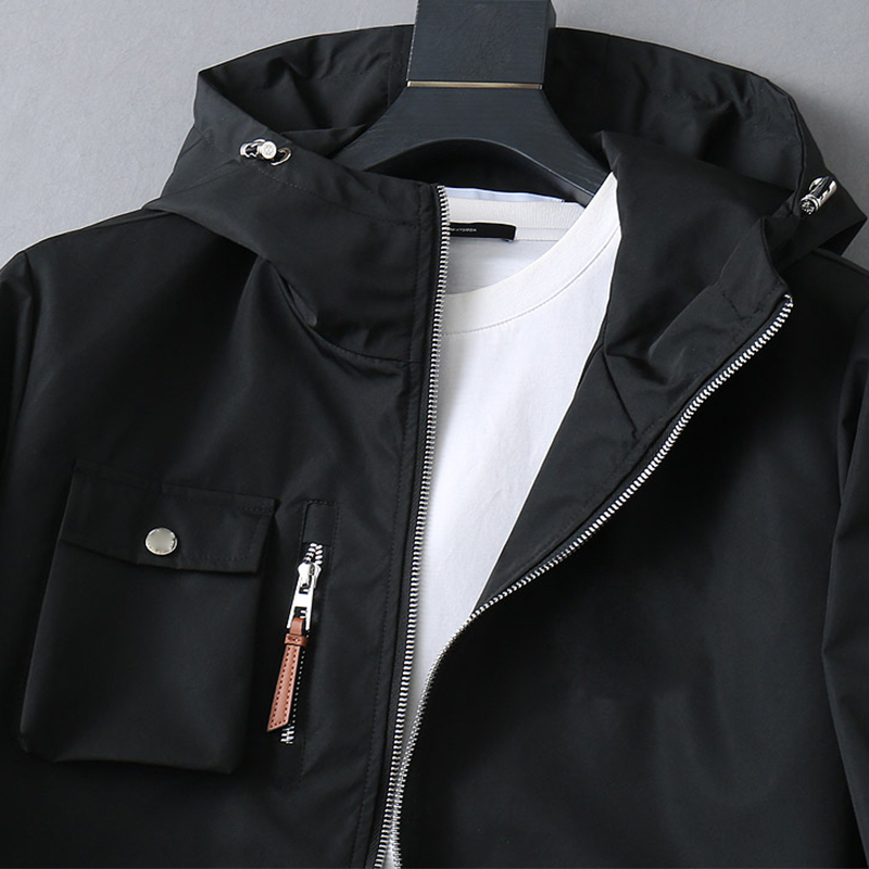 2025 Spring New Soft Fine Comfortable Breathable, Men's Fashion Casual Hooded Jacket Outerwear