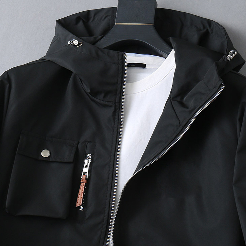 2025 Spring New Soft Fine Comfortable Breathable, Men's Fashion Casual Hooded Jacket Outerwear