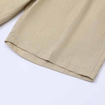 2026 New Fashion Buxton Linen Bermuda Shorts – Khaki | Spring/Summer 2026 Collection