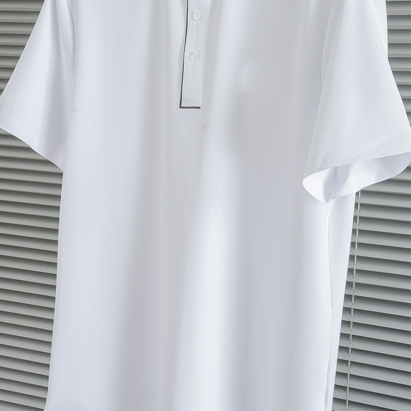2025 New Soft Comfortable Stretch Skin-Friendly Wrinkle-Resistant Breathable Moisture-Wicking Men's Business Short Sleeve Shirt with Turn-Down Collar