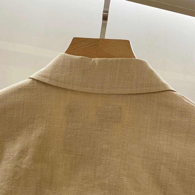 2025 New Wrinkle-Resistant Windproof Slub Fabric, Men's High-End Business Casual Turn-Down Collar Lightweight Jacket Outerwear