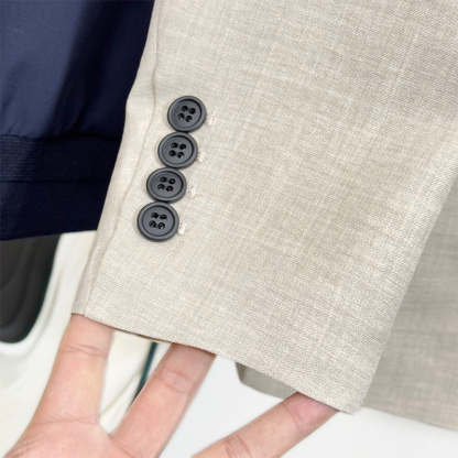 2025 Spring/Summer Luxury Worsted Fabric Premium Tailoring Modern Slim Fit Versatile Elegance Men's Business Casual Blazer