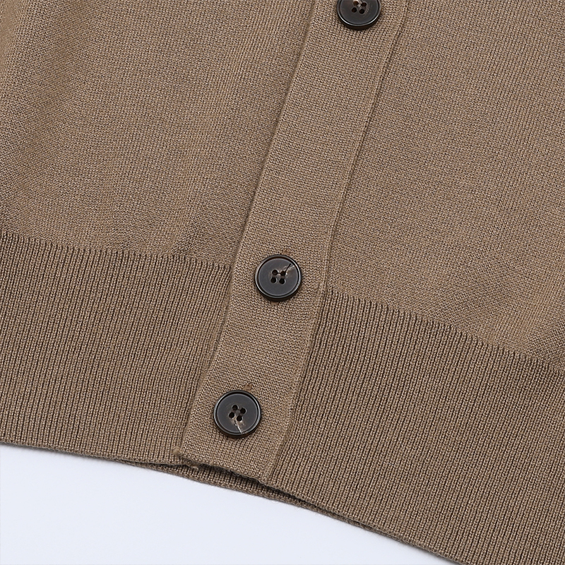 2026 Classic Cashmere Vest – Men's Deep Khaki Wool Knit Sleeveless Sweater Sizes 46-54 Available