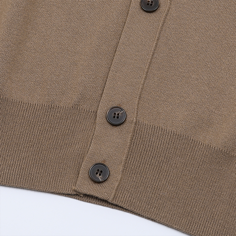 2026 Classic Cashmere Vest – Men's Deep Khaki Wool Knit Sleeveless Sweater Sizes 46-54 Available