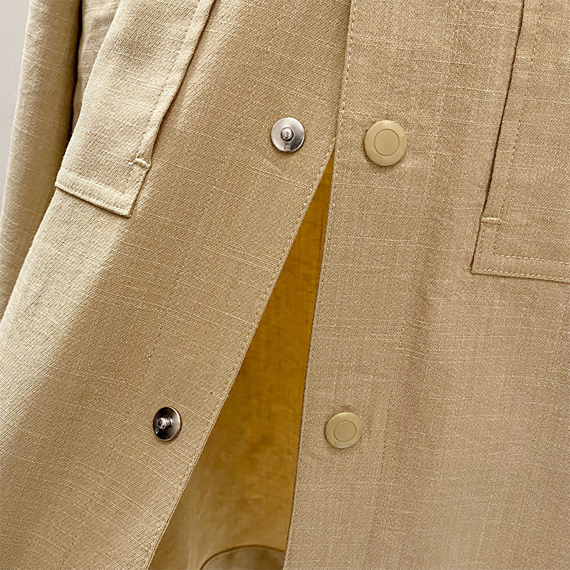 2025 New Wrinkle-Resistant Windproof Slub Fabric, Men's High-End Business Casual Turn-Down Collar Lightweight Jacket Outerwear