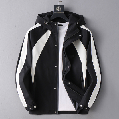 2025 Spring New Soft Fine Comfortable Breathable, Men's Fashion Casual Hooded Jacket Outerwear