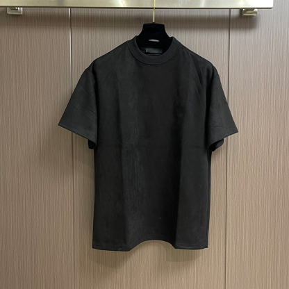 2025 Spring/Summer New Ultra-Soft 14-Gauge Yarn Skin-Friendly Breathable Lightweight Italian Blended Wool Short Sleeve Knitwear