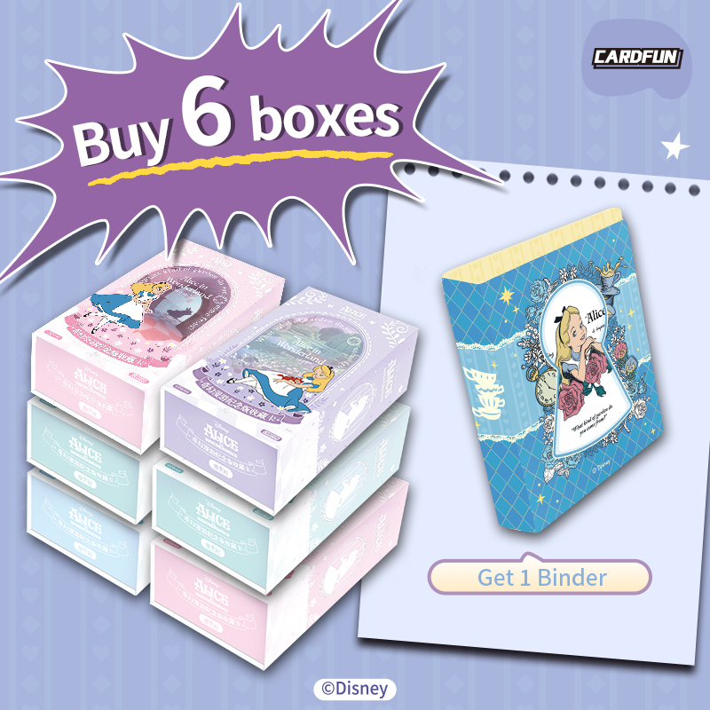 CardFun Official Disney Alice in Wonderland 12 packs Collection Trading Card Booster Box TCG CCG