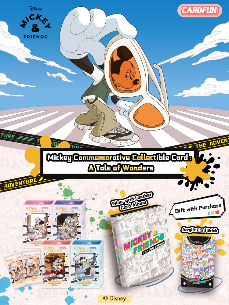 10 Packs CARDFUN Disney/Pixar Mickey Mouse Minnie Donald