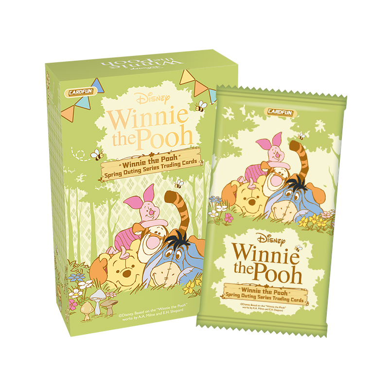 Cardfun Disney Winnie-the-Pooh 16 Packs Collectible Trading Card Winnie-the-Pooh Official Anime TCG CCG Collection Card
