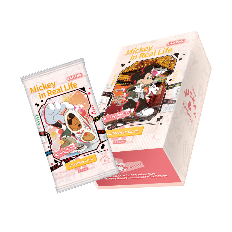 10 Packs CARDFUN Mickey Mouse Minnie Donald Duck Collectible Trading Cards Official CCG Cards Christmas Birthday Gifts