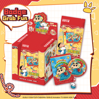 10/12 Packs CARDFUN Crayon Shin-chan Merch Blind Box Collectible Creative Badge Polaroid Cards Japanese Anime CCG TCG