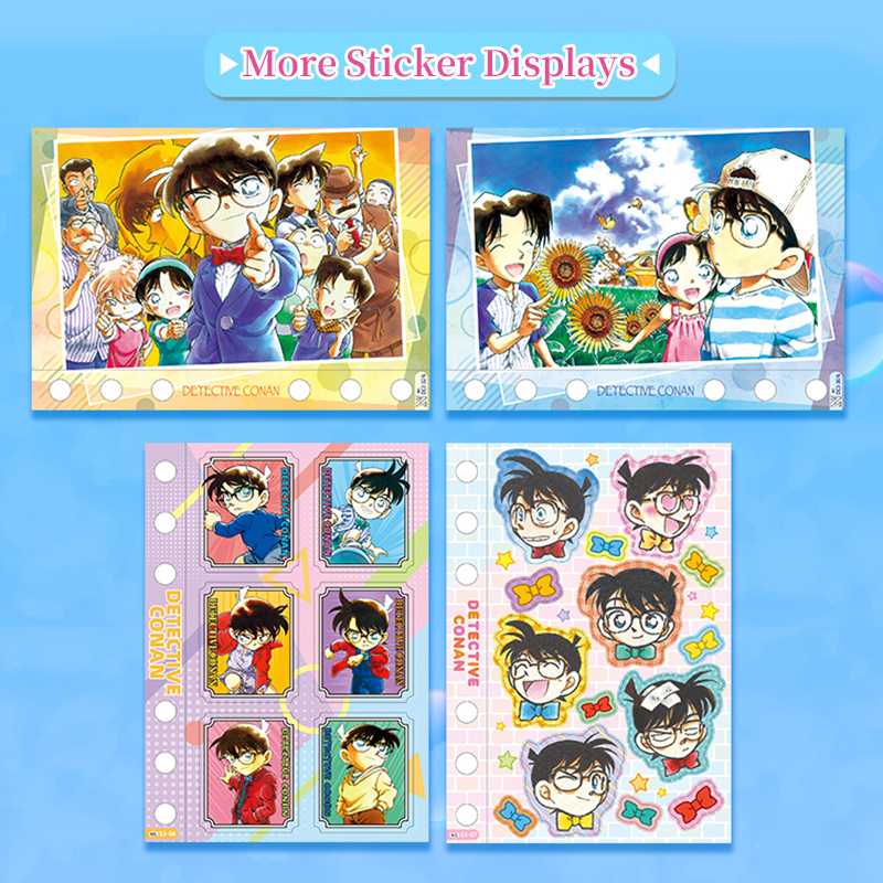 Cardfun Detective Conan Manga Series Case Closed Stickers Ai Haibara Ran Mouri Kogoro Mouri Japanese Anime