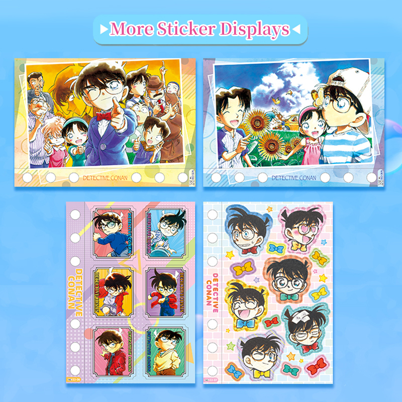 Cardfun Detective Conan Manga Series Case Closed Stickers Ai Haibara Ran Mouri Kogoro Mouri Japanese Anime