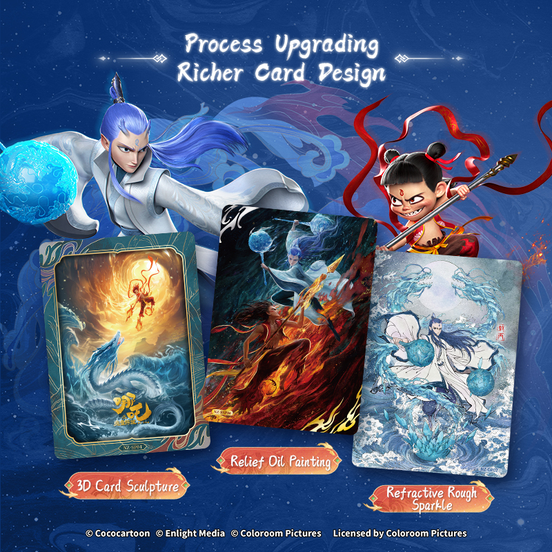 16 Packs CARDFUN Ne Zha2 Aobing Anime Figure Trading Cards Official Anime TCG CCG Collectable Card Hobby Gifts Toys