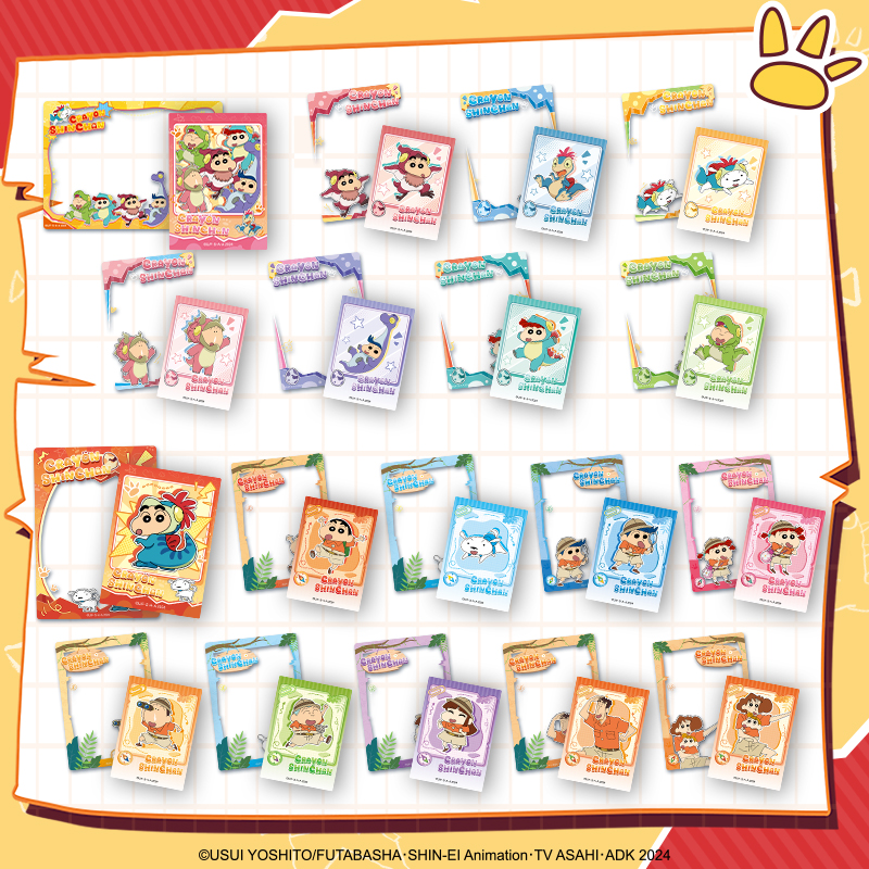10/12 Packs CARDFUN Crayon Shin-chan Merch Blind Box Collectible Creative Badge Polaroid Cards Japanese Anime CCG TCG