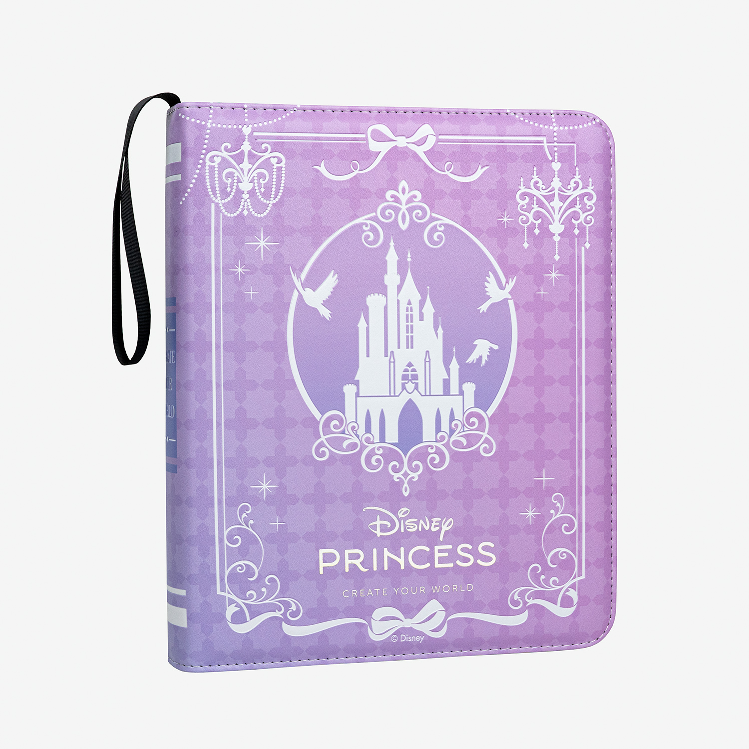 CARDFUN Disney Princess Card Album 9 Pocket Card Binder with Sleeves 360 Double Sided Pocket PU Leather Cover