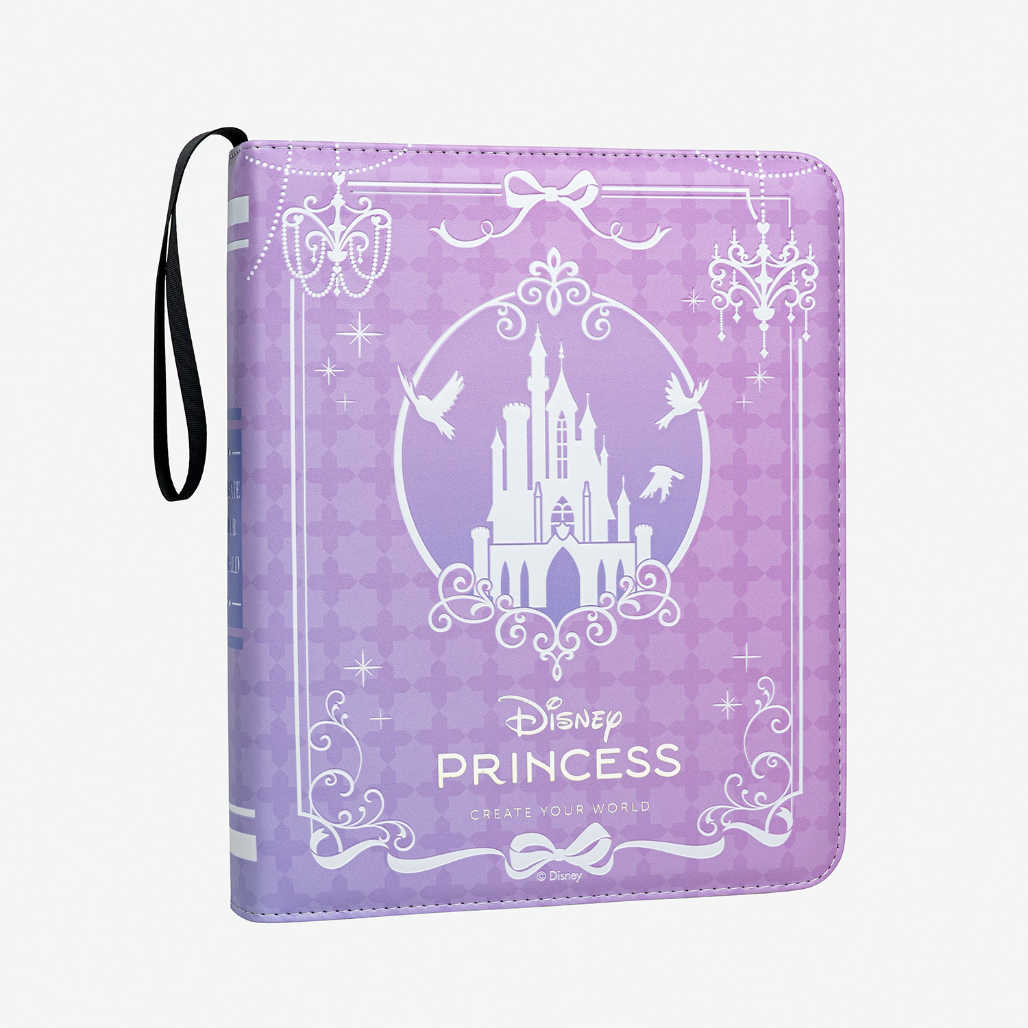CARDFUN Disney Princess Card Album 9 Pocket Card Binder with Sleeves 360 Double Sided Pocket PU Leather Cover
