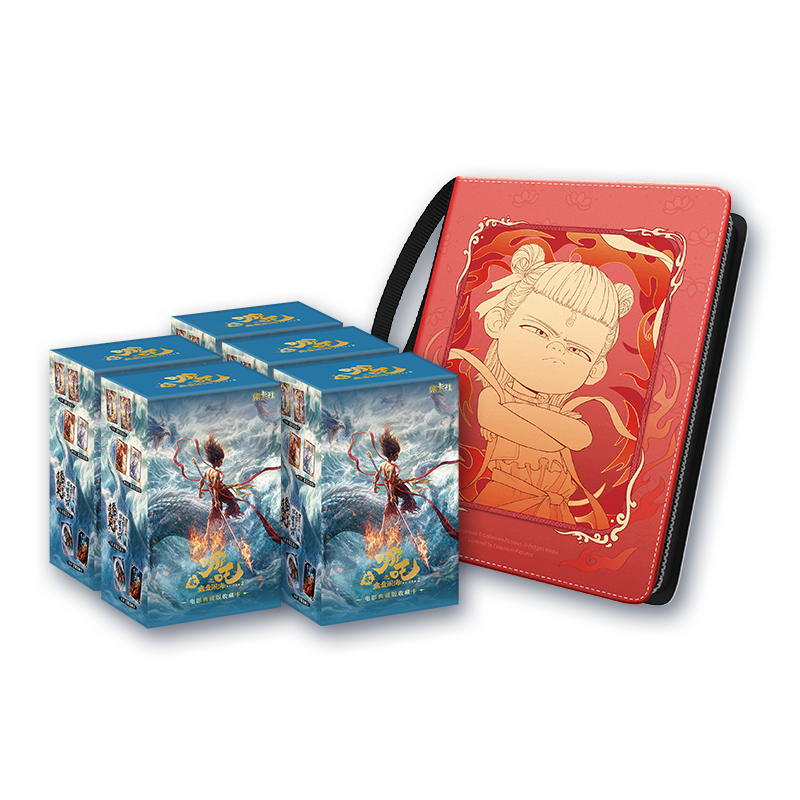 16 Packs CARDFUN NeZha 2 Aobing Anime Figure Trading Cards Official Anime TCG CCG Collectable Card Hobby Gifts Toys