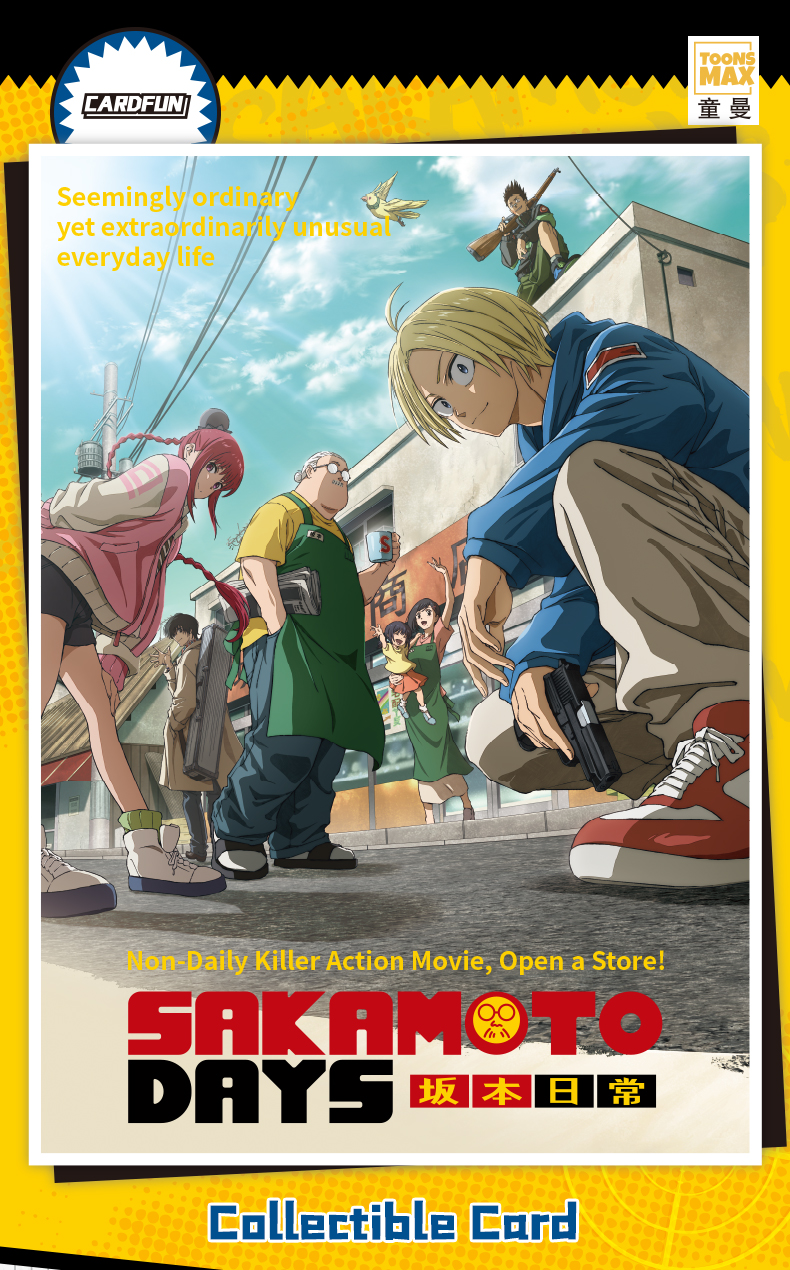 Cardfun Sakamoto Days TCG CCG Collectible Cards 1Box/16Packs premium c