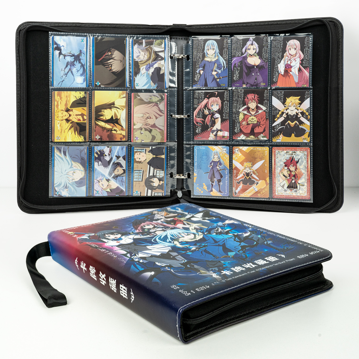 CardFun 9 Pocket That Time I Got Reincarnated as a Slime Card Binder, Trading Card Binder, 360 Cards PU Leather Albums, TCG Card Holder