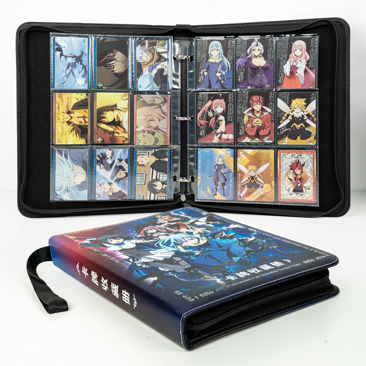 CardFun 9 Pocket That Time I Got Reincarnated as a Slime Card Binder, Trading Card Binder, 360 Cards PU Leather Albums, TCG Card Holder