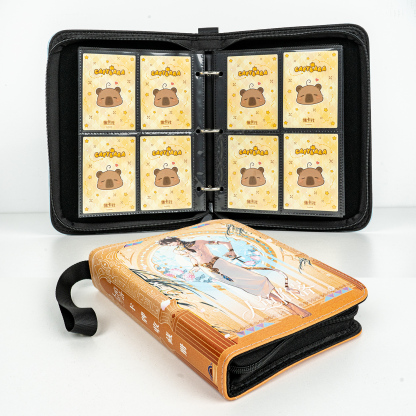 CARDFUN The Falling Merman Collector Card Album 4 Pocket TCG Trading Card Binder PU Leather Cover 160 Pocket Card with Sleeves