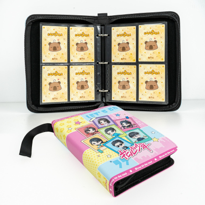 CARDFUN Divas hit the road Collector Card Album 4 Pocket TCG Trading Card Binder PU Leather Cover 160 Pocket Card with Sleeves