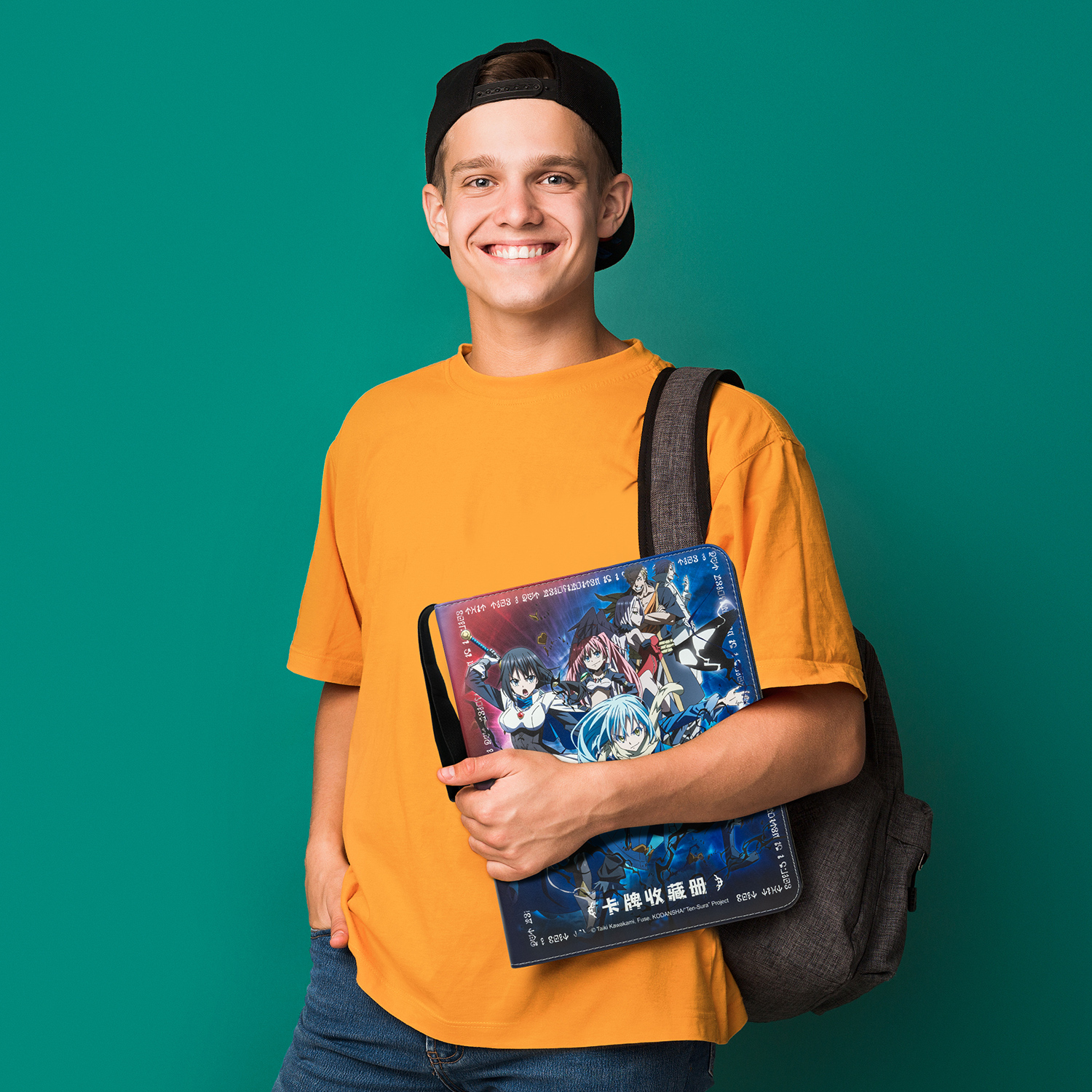 CardFun 9 Pocket That Time I Got Reincarnated as a Slime Card Binder, Trading Card Binder, 360 Cards PU Leather Albums, TCG Card Holder