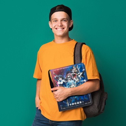 CardFun 9 Pocket That Time I Got Reincarnated as a Slime Card Binder, Trading Card Binder, 360 Cards PU Leather Albums, TCG Card Holder