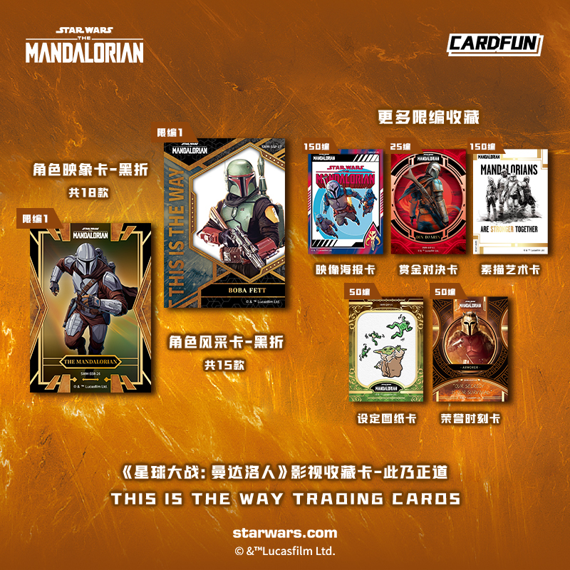Star Wars The Mandalorian This Is The Way 10 Packs Collectible Cards Collection TCG CCG Booster Pack