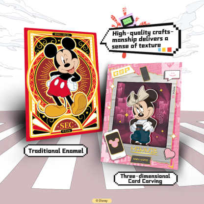 10 Packs CARDFUN Mickey Mouse Minnie Donald Duck Collectible Trading Cards Official CCG Cards Christmas Birthday Gifts